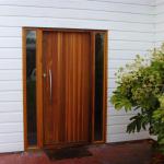 cedar front door and frame